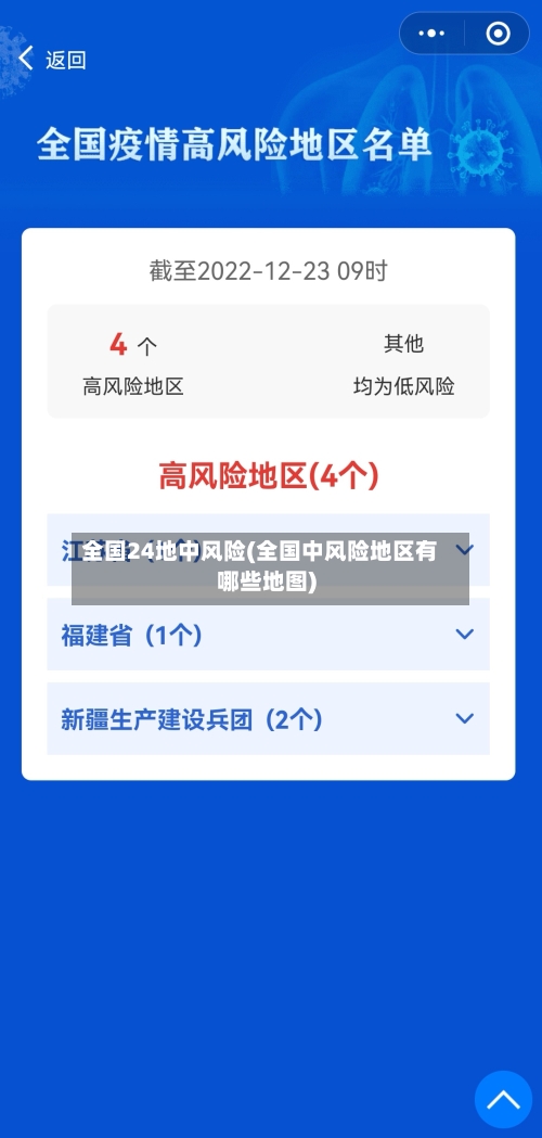 全国24地中风险(全国中风险地区有哪些地图)