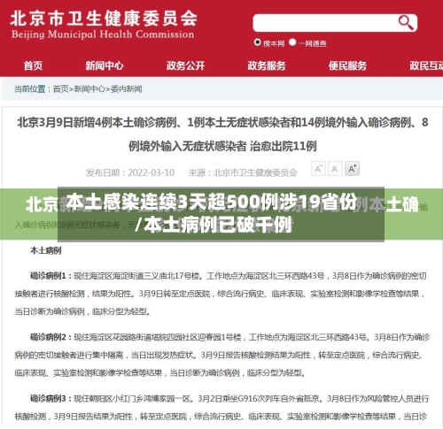 本土感染连续3天超500例涉19省份/本土病例已破千例