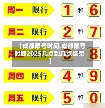 【成都限号时间,成都限号时间2025几点到几点结束】