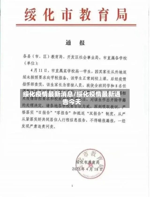 绥化疫情最新消息/绥化疫情最新通告今天-第2张图片