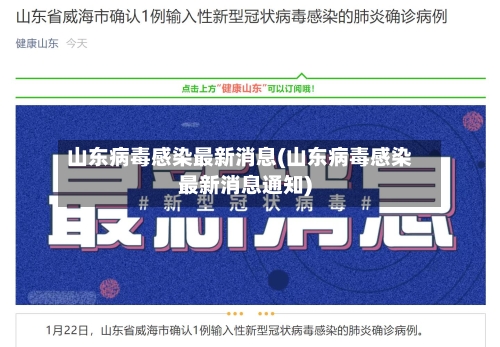 山东病毒感染最新消息(山东病毒感染最新消息通知)-第2张图片