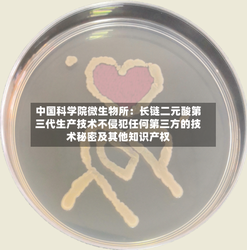 中国科学院微生物所：长链二元酸第三代生产技术不侵犯任何第三方的技术秘密及其他知识产权