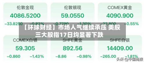 【环球财经】市场人气继续承压 美股三大股指17日均显著下跌