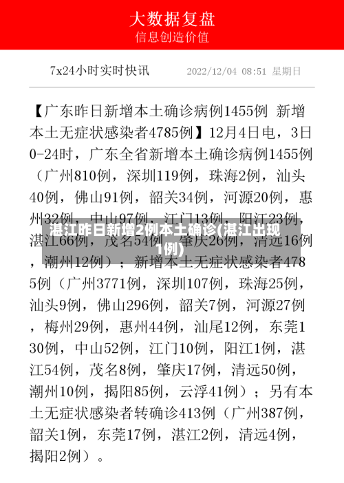 湛江昨日新增2例本土确诊(湛江出现1例)-第2张图片