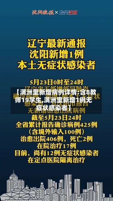 【满洲里新增病例详情:含8教师19学生,满洲里新增1例无症状感染者】