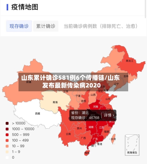 山东累计确诊581例6个传播链/山东发布最新传染病2020