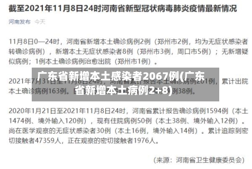 广东省新增本土感染者2067例(广东省新增本土病例2+8)