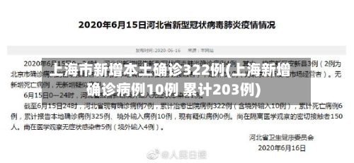上海市新增本土确诊322例(上海新增确诊病例10例 累计203例)-第2张图片