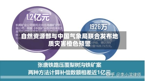 自然资源部与中国气象局联合发布地质灾害橙色预警