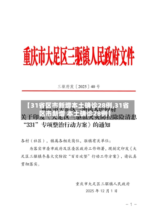 【31省区市新增本土确诊28例,31省区市新增 本土确诊28例】