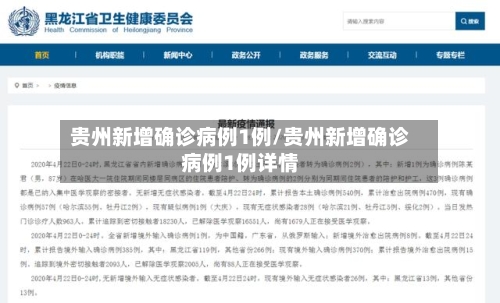 贵州新增确诊病例1例/贵州新增确诊病例1例详情