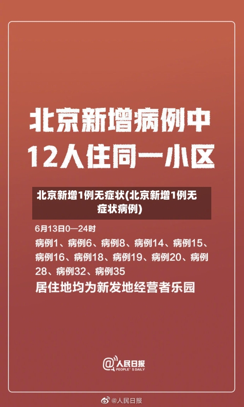 北京新增1例无症状(北京新增1例无症状病例)-第3张图片