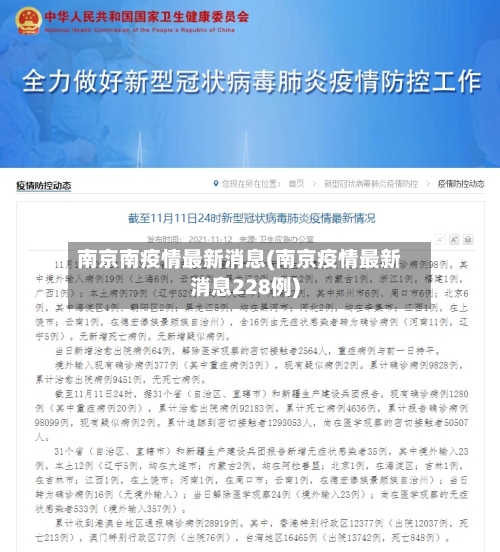 南京南疫情最新消息(南京疫情最新消息228例)-第2张图片