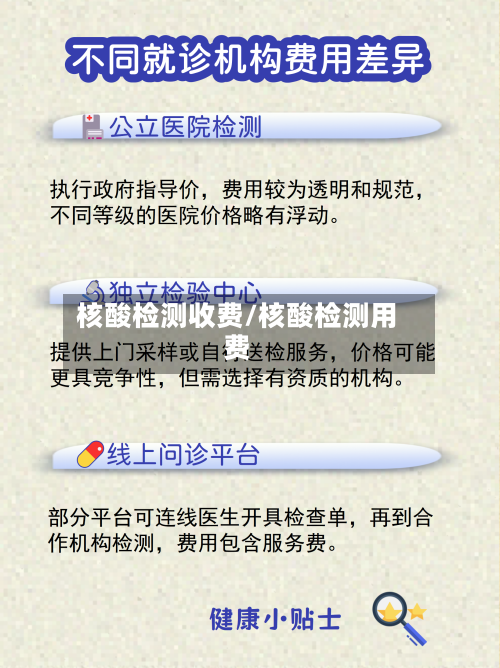 核酸检测收费/核酸检测用费-第2张图片