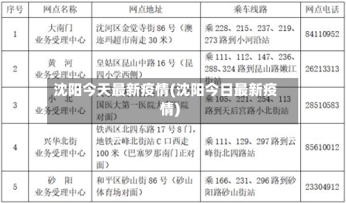 沈阳今天最新疫情(沈阳今日最新疫情)-第3张图片