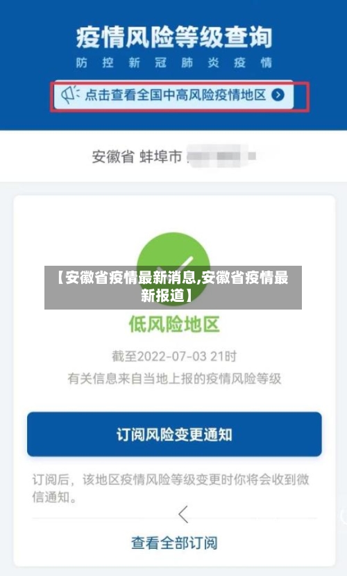 【安徽省疫情最新消息,安徽省疫情最新报道】