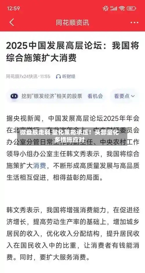 微盘股走弱 量化策略承压！头部量化多措施应对