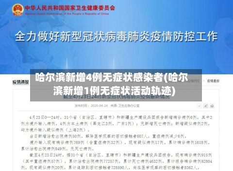 哈尔滨新增4例无症状感染者(哈尔滨新增1例无症状活动轨迹)-第3张图片