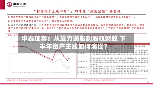 中泰证券:从算力通胀到股权财政 下半年资产主线如何演绎?-第2张图片