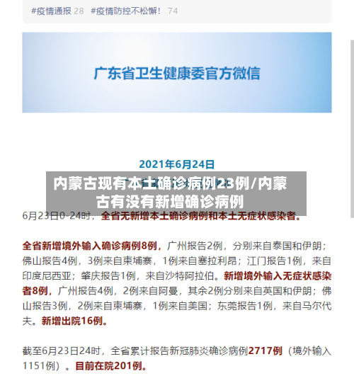 内蒙古现有本土确诊病例23例/内蒙古有没有新增确诊病例