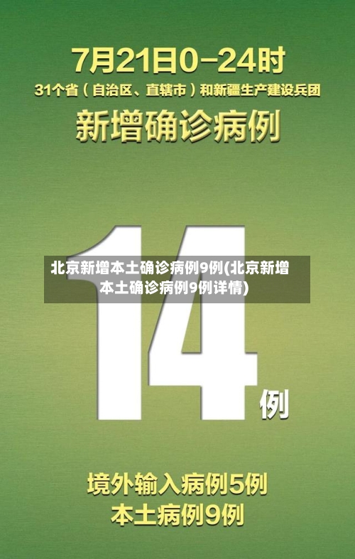 北京新增本土确诊病例9例(北京新增本土确诊病例9例详情)