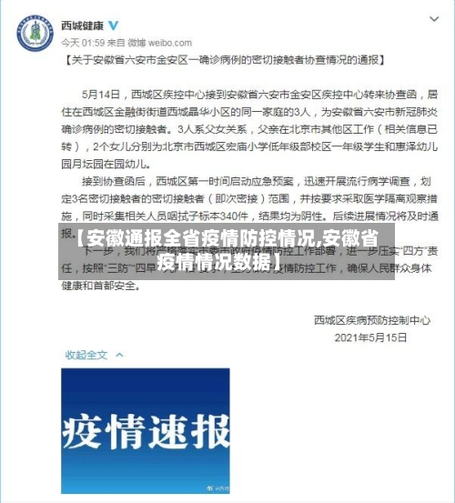 【安徽通报全省疫情防控情况,安徽省疫情情况数据】