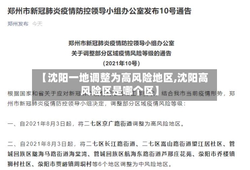 【沈阳一地调整为高风险地区,沈阳高风险区是哪个区】-第2张图片