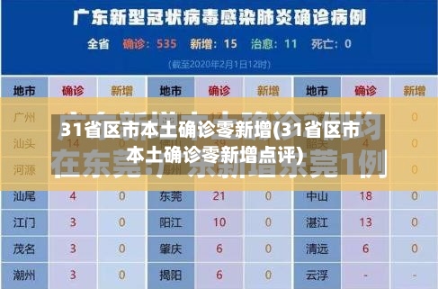 31省区市本土确诊零新增(31省区市本土确诊零新增点评)