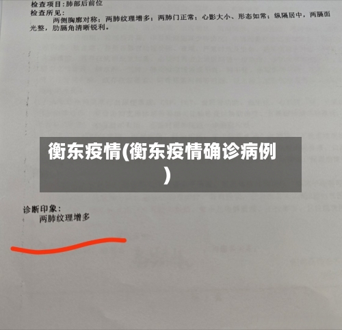 衡东疫情(衡东疫情确诊病例)-第2张图片