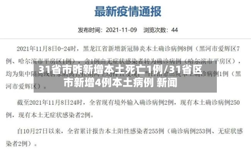 31省市昨新增本土死亡1例/31省区市新增4例本土病例 新闻