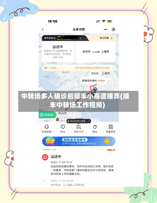中转场多人确诊后顺丰小哥遭嫌弃(顺丰中转场工作视频)-第2张图片