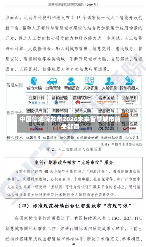 中国信通院发布2026未来智慧城市前十关键词