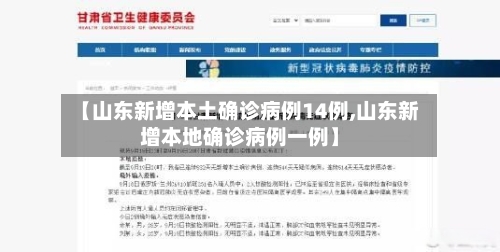 【山东新增本土确诊病例14例,山东新增本地确诊病例一例】-第3张图片