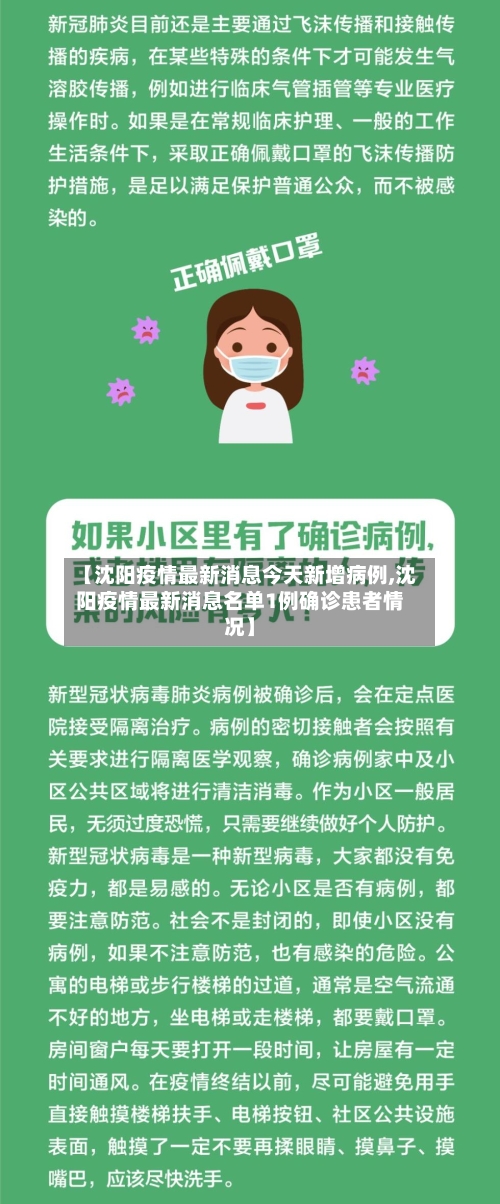 【沈阳疫情最新消息今天新增病例,沈阳疫情最新消息名单1例确诊患者情况】