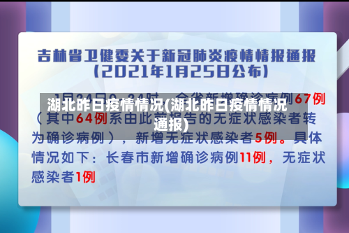 湖北昨日疫情情况(湖北昨日疫情情况通报)