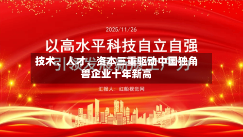 技术、人才、资本三重驱动中国独角兽企业十年新高