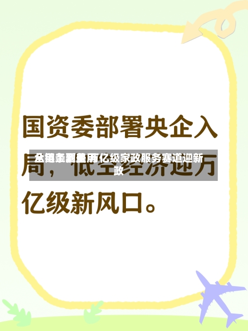 从用工到费用全链条覆盖 万亿级家政服务赛道迎新政