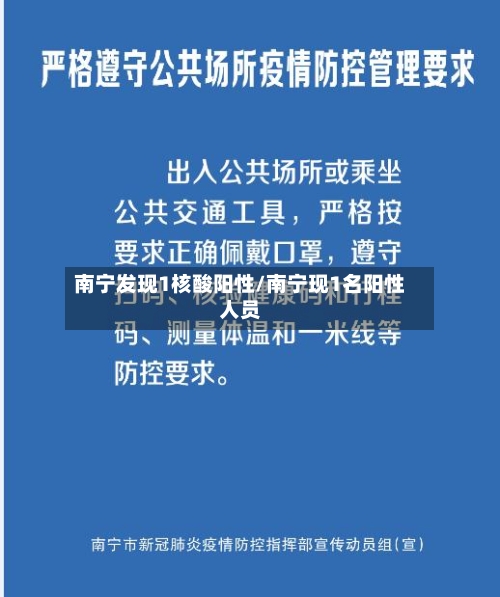 南宁发现1核酸阳性/南宁现1名阳性人员-第2张图片