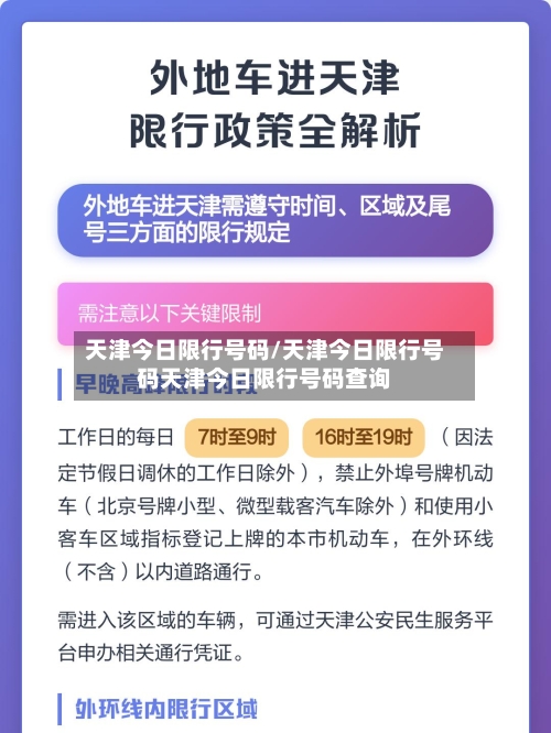 天津今日限行号码/天津今日限行号码天津今日限行号码查询-第3张图片