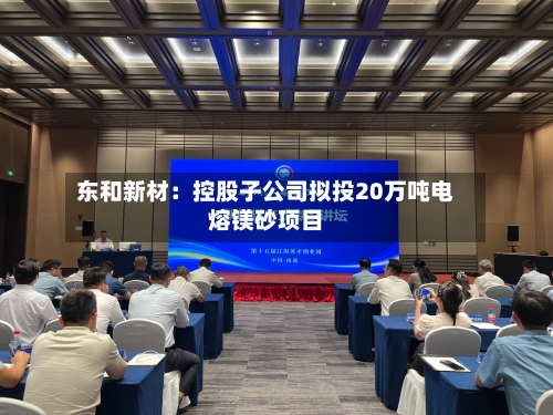 东和新材：控股子公司拟投20万吨电熔镁砂项目