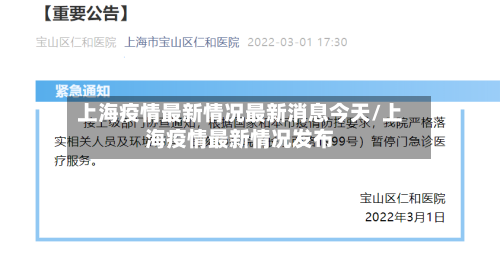 上海疫情最新情况最新消息今天/上海疫情最新情况发布-第3张图片