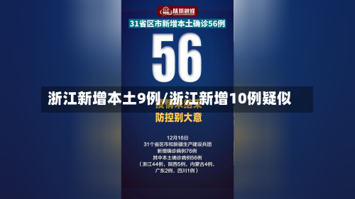 浙江新增本土9例/浙江新增10例疑似