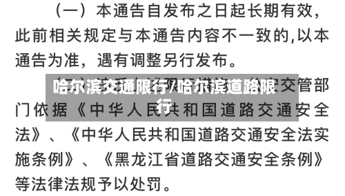 哈尔滨交通限行/哈尔滨道路限行-第2张图片