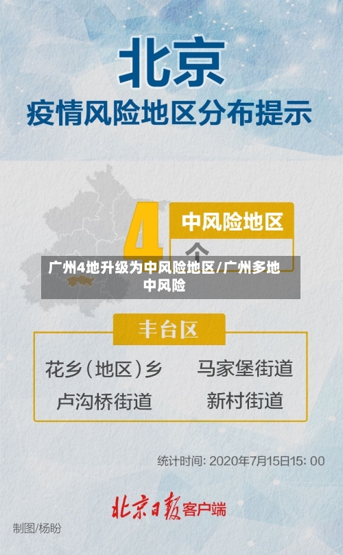广州4地升级为中风险地区/广州多地中风险