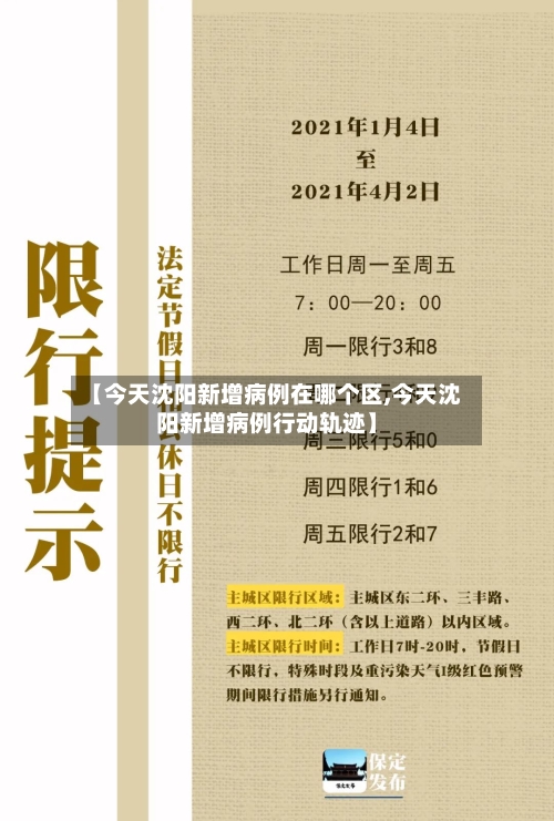 【今天沈阳新增病例在哪个区,今天沈阳新增病例行动轨迹】
