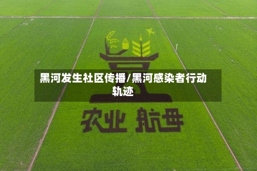 黑河发生社区传播/黑河感染者行动轨迹-第2张图片