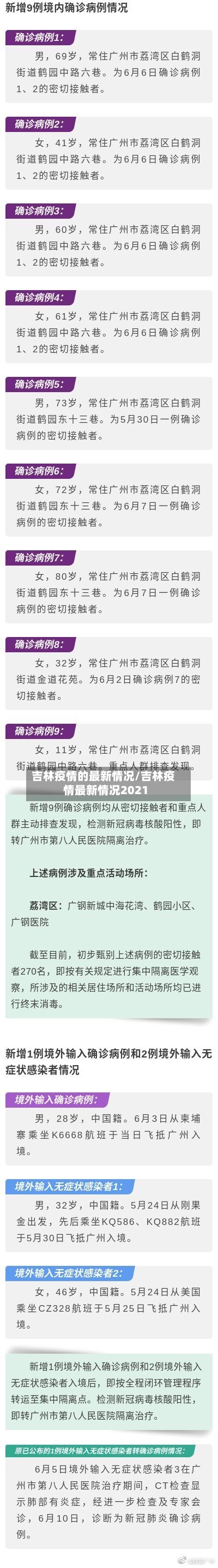 吉林疫情的最新情况/吉林疫情最新情况2021