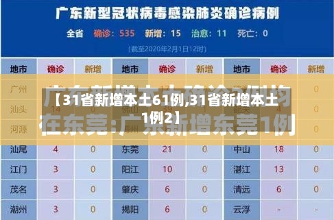 【31省新增本土61例,31省新增本土1例2】-第2张图片