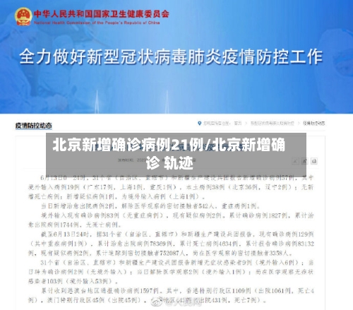 北京新增确诊病例21例/北京新增确诊 轨迹-第2张图片
