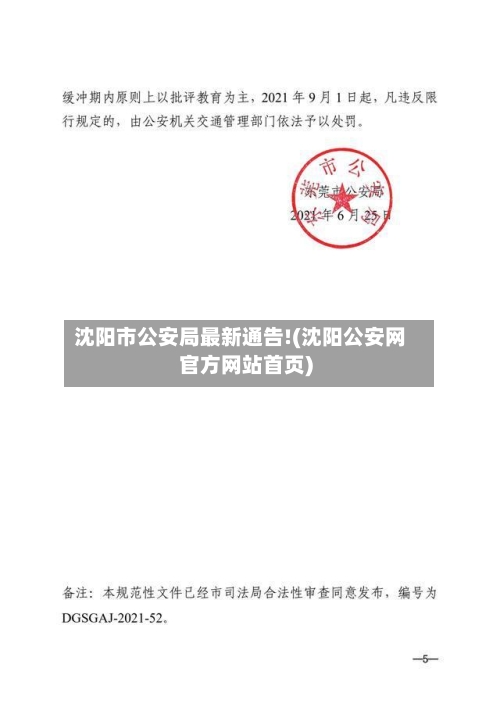 沈阳市公安局最新通告!(沈阳公安网官方网站首页)-第2张图片